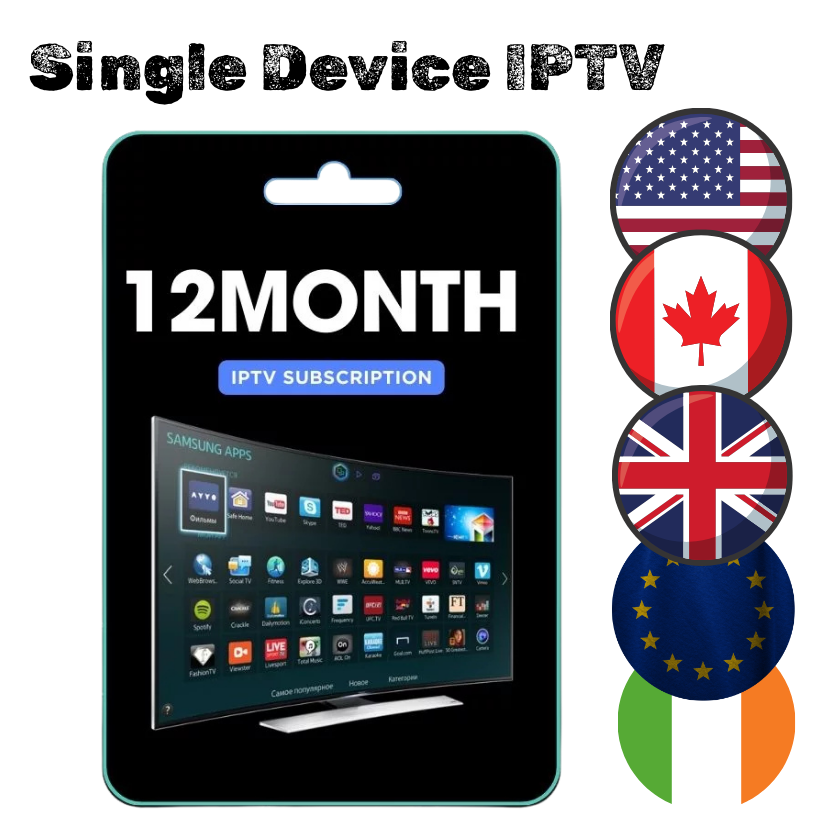 12-Month IPTV Subscription – 1 Device, 26,000+ Channels | IPTV-AM