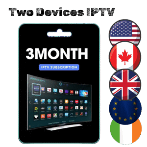 3-month IPTV subscription for 2 devices